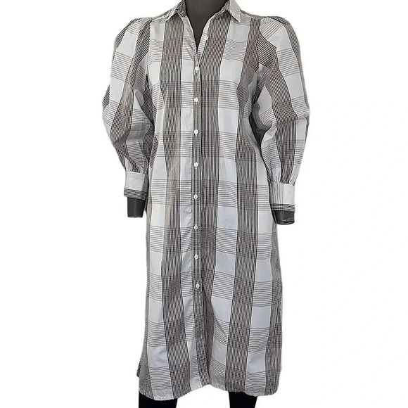 a new day Dresses & Skirts - A NEW DAY Long Sleeve  Button Down Long Tunic Shirt Dress Women Size XS